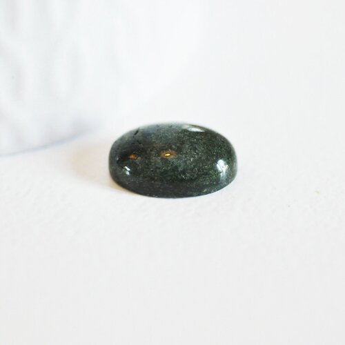 Cabochon agate mousse verte,cabochon ovale, agate naturelle, cabochon pierre,agate mousse,18 x 13mm, pierre naturelle, l'unité,g2593