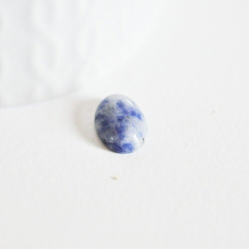 Cabochon sodalite bleue,cabochon pierre,cabochon ovale, sodalite naturelle,14x10mm, pierre naturelle,bijou pierre, l'unité,g2595