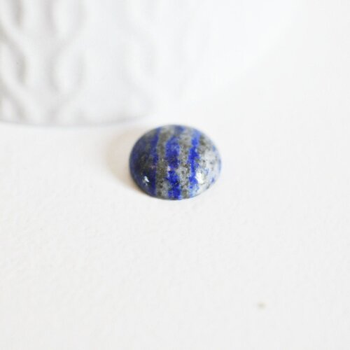 Cabochon rond bleu lapis lazulis, cabochon rond, cabochon pierre, lapis lazulis naturel,14mm, pierre naturelle, l'unité,g2596