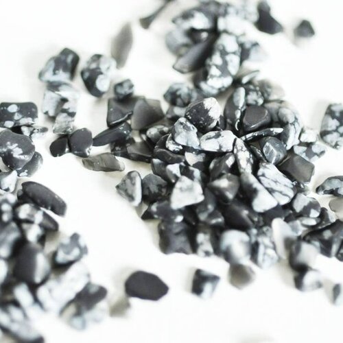 Sable obsidienne,  chips mineral, obsidienne naturelle, pierre semi-precieuse, création bijoux, sachet 20 grammes- g5185