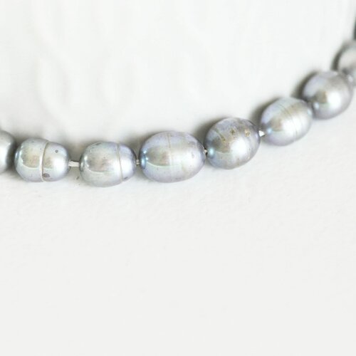 Perle naturelle noire, bijou perle naturelle,perle percée,perle de culture,création bijoux, perle eau douce,8-10mm,le fil de 15 perles,g2945