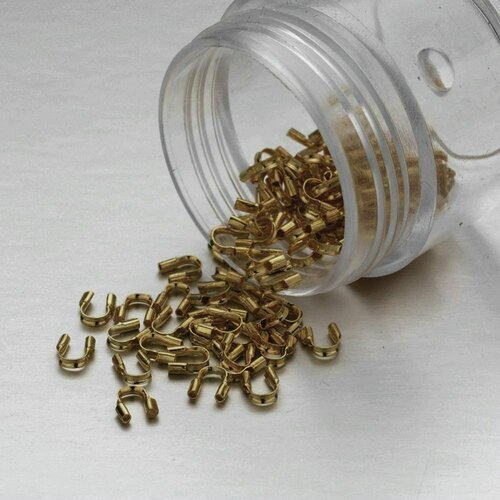 Protection fil boule laiton brut, protection câble, fabrication bijoux, apprêt laiton brut, 5mm,1 gramme-g1517