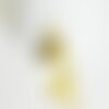 Pendentif triangle éventail plié laiton brut texturé, un apprêt doré sans nickel,un pendentif doré en laiton brut,29x22mm,lot de 2,g3221