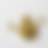 Grelot aluminium doré, fournitures créatives,clochette dorée, cloche aluminium,cloche or,création bijoux,1 cm,lot de 10-g1378