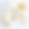 Broche pins sablier vanité oeil protecteur laiton doré émail jaune,broche dorée,creation bijoux,décoration veste, 29.5x16mm,l'unité g5545