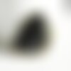 Pendentif ovale agate noire,pendentif pour bijoux, pendentif pierre,pierre naturelle, agate naturelle,agate noire,création bijoux,40mm,g2517