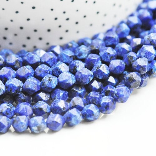 Perle jaspe sésame kiwi bleu, perle hexagonale jaspe tacheté en pierre naturelle,8mm, le fil de 37 à 40 cm g4505