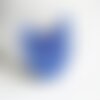 Pendentif osier raphia bleu naturel, fournitures créatives, perle bois,perle osier, création, perles géométriques,47mm, lot de 2, g3521