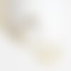 Pendentif rond nacre blanche doré, pendentif coquillage, coquillage blanc, coquillage naturel,création bijoux,25mm,lot de 2,g2434