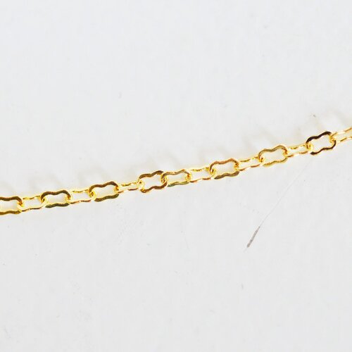Chaine fine dorée nuage 16k 1 micron,chaine collier, création bijoux, chaine au mètre,chaine dorée,1mm,le mètre g5004