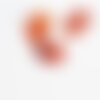 Cabochon agate orange rayé, fournitures créatives, cabochon ovale, cabochon agate,agate naturelle,pierre naturelle,18x13mm,l'unité,g2395