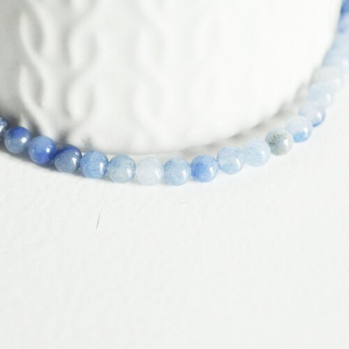 Perle ronde aventurine bleue bijou pierre naturelle,pierre précieuse, aventurine perle pierre,le fil de 37,5 cm, 4mm,g3623