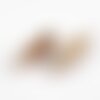 Pendentif connecteur tube jaspe paysage doré,pendentif bijoux,tube jaspe,pendentif pierre,jaspe naturel,20mm, l'unité g5237