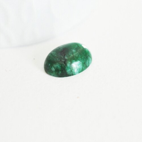 Cabochon jade marbré vert, cabochon ovale, jade naturel,18 x13mm, création bijoux, cabochon pierre, pierre naturelle-g2064