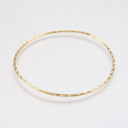 Bracelet jonc strié laiton doré,base bracelet, laiton doré,bracelet doré fabrication bracelet, bracelet doré, 62mm, l'unité g3962