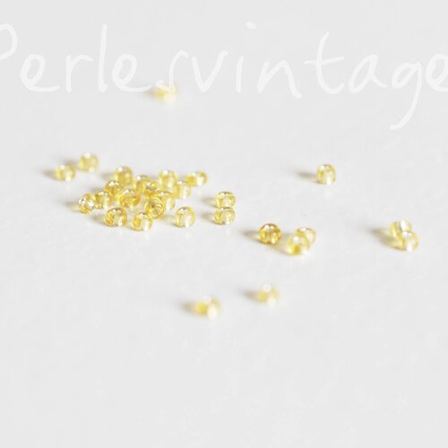Petite perles de rocaille dorée,perles rocaille,perle verre, rocaille dorée,perlage, doré transparent, perlage,10g,2.5mm-g1022