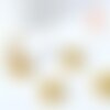 Pendentif locket rond laiton brut, fournitures créatives, médaillon vintage,création collier, fournitures laiton brut,12mm,sans anneau-g2007
