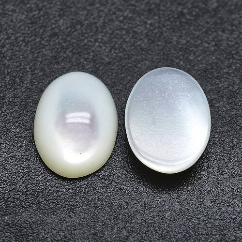 Cabochon ovale nacre blanche, fourniture créative,chance, cabochon nacre, création bijoux, cabochon coquillage, nacre naturelle,7x4mm g3728