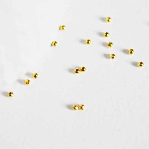 Perles intercallaires laiton doré, fournitures créatives, perles dorées, création bijoux,10 grammes, 2mm,g2444