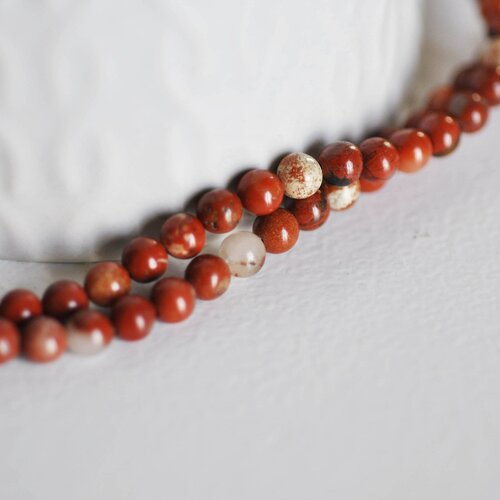Perles jaspe rouge marbré, fourniture créative,grade ab,jaspe rouge,pierre naturelle,perles jade,perles pierre,jaspe naturel,le fil,4mm-g922