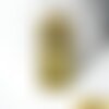 Pendentif soleil protecteur chance en laiton zircon 18k,pendentif doré porte-bonheur,43mm l'unité g4465