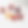 Cabochon rond agate orange, fourniture créative,cabochon rond, agate naturelle,cabochon pierre, pierre naturelle, création bijoux,16mm,g2428