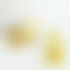 Pendentif feuilles laiton,breloque laiton brut, bijou laiton,feuille dorée pour création bijoux,pendentif laiton brut,les 2,27mm g4559
