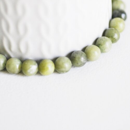 Perles jade vert olive, fourniture créative, perles rondes, jade vert, pierre naturelle,perles jade,perles pierre, 8mm,le fil g3801