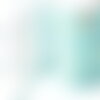 Cordon tressé bleu turquoise fil doré 1.5mm-2mm, x 1mètre g8005