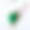 Broche scarabée émail vert zamac doré strass blanc 39x30mm,broche dorée, décoration veste, broche insecte, x1 g8066