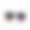 Pendentif lune améthyste,pendentif bijoux,pendentif pierre, pierre naturelle,amethyste naturelle,pendentif pierre,13.5mm x1 -g6309