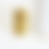 Chaine forçat acier inoxydable 304 dorée ip 14k 2.5mm, x1 mètre (g5521)