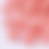 Perle coquillage résine rose,perle imitation corail 11.5mm, x5 (g5000)