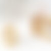 Bague laiton brut ouverture fermeture anneau 17mm, x1 (g1762)