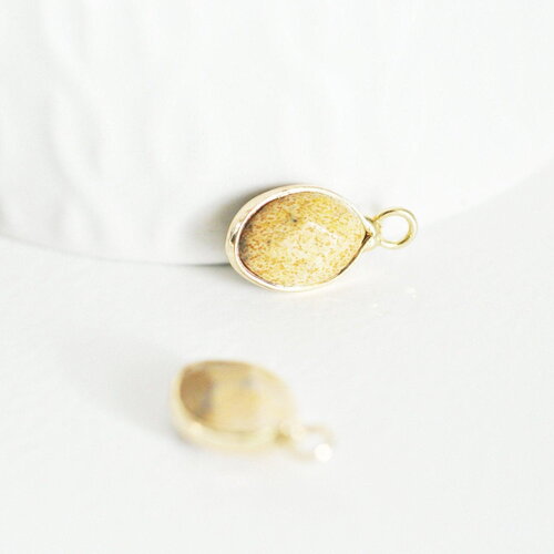 Pendentif goutte jaspe paysage facettes,pendentif pierre,bijou pierre,pendentif pierre, jaspe naturel,17mm, x1 g5236