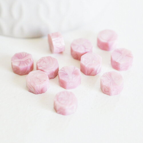 Granulés cire à cacheter rose nacré,fourniture pour création de sceaux personnalisés pour sceaux et invitations de mariage diy,les 100 g4590