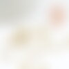 Perles rondelles striée zamac doré 5mm, perles dorées intercalaire pour création bijoux x20 g9546
