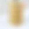 Fil câblé gainé acier inoxydable doré 0.6mm, fil gainé métal creation bijoux, bobine de 10 mètres, x1 g6777