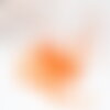 Perles tube orange opaque façon delica miyuki 1.5-2mm, perle rocaille japonaise mat,perle perlage tissage x8gr g9163