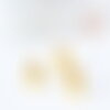Perle intercalaire pony bead zamac doré 10mm, des fournitures pour création bijoux, x20 g8535