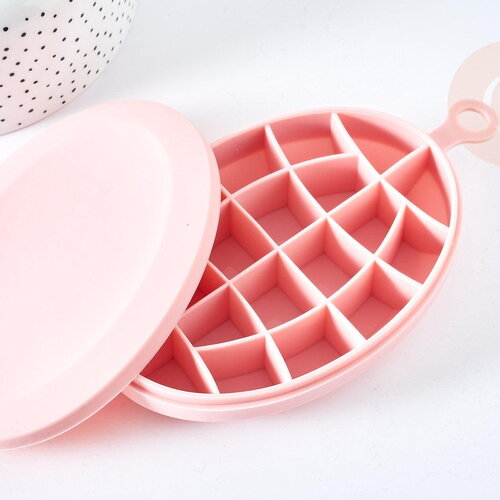 Moule à glaçons silicone rose 147mm, moule patisserie, moule en silicone pour usage alimentaire,x1 g8514