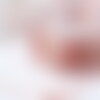 Cordon métallisé tressé vieux rose polyester, x1 mètre (g7473)