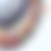 Perle verre carré irisé facetté 13mm,x1 fil 40 perles (g6067)