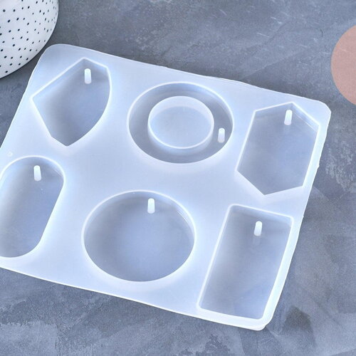 Moule pour fabrication grande boucles créoles résine, moule en silicone pour réaliser des bijoux avec inclusion en résine, x1 g4576