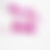 Grosses perles rocaille rose nacré peintes 4mm,perles rocaille, rose opaque, perles verre, x 10gr (g0190)