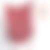 Cordon polyester métal rigide rouge métalisé 2mm,création pour scrapbooking, x 1m g8998