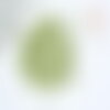 Perles tube verre vert métallisé mat façon delica miyuki, perle rocaille japonaise mat, perlage tissage, sachet 8g, x1 g7773