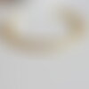 Bracelet jonc réglable doré tresse 14k, laiton doré, bracelet original, 50mm, x1 (g0478)