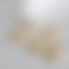 Perles disque bois naturel 25mm, x5 (g0333)