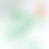 Petite perle rocaille rayé vert blanc 1.5x2mm,perle rocaille multicolore, perle multicolore,perle africaine, x 10gr (g9428)